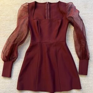 Burgundy dress